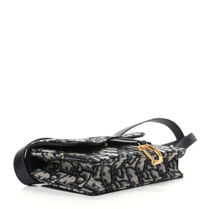 Christian Dior Oblique Saddle Belt Bag Blue 4 of 10