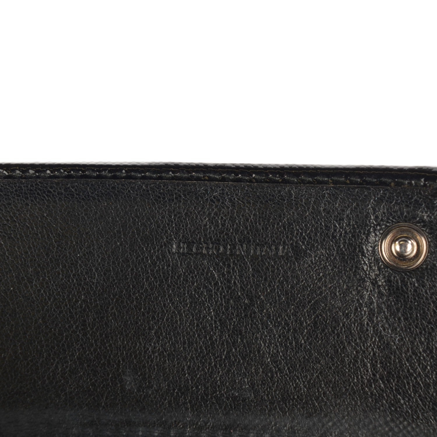 Prada Saffiano Vernice Crystal Studded Continental Wallet Black 6 of 8