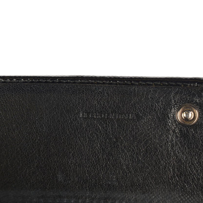 Prada Saffiano Vernice Crystal Studded Continental Wallet Black 6 of 8