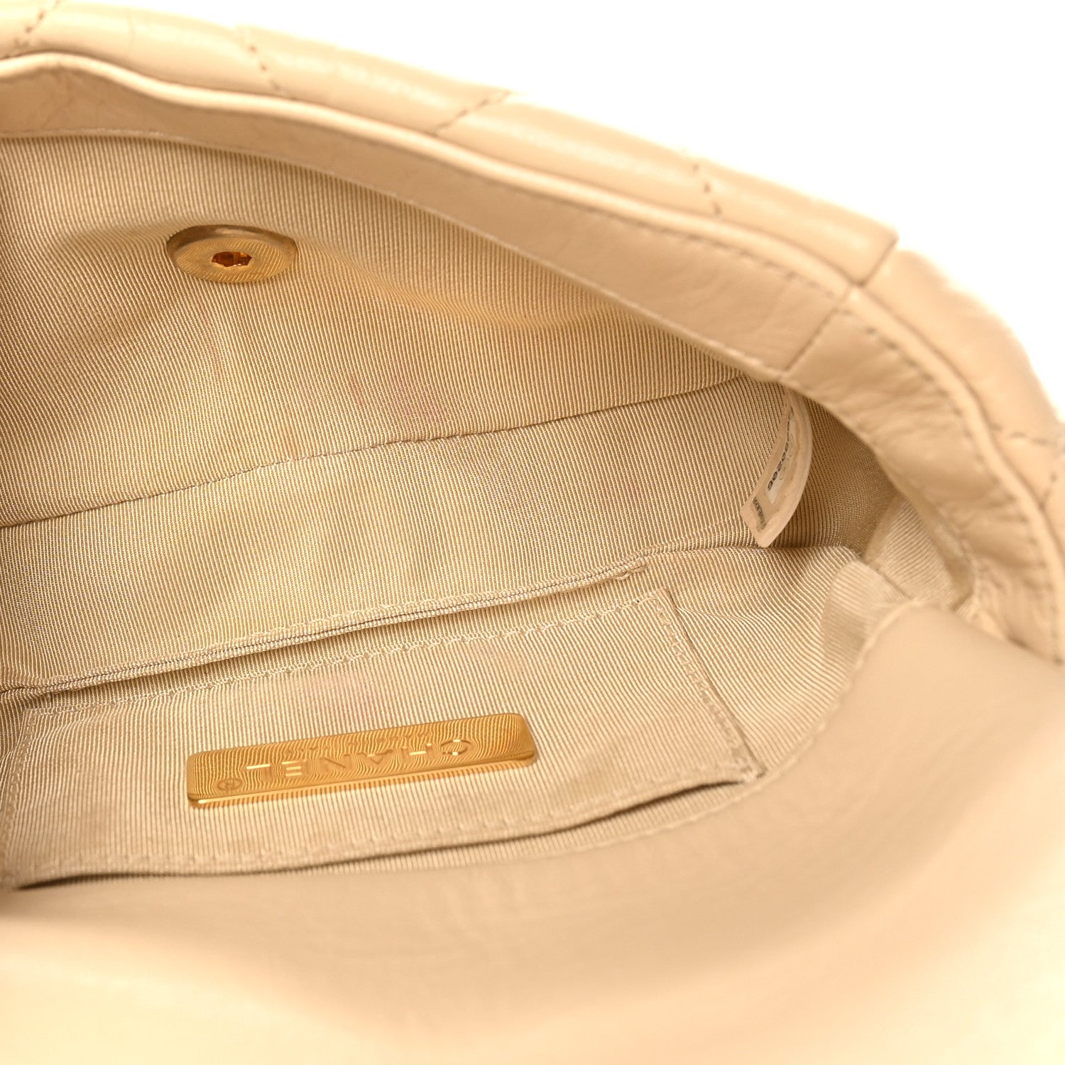 Chanel Goatskin Quilted 19 Waist Bag Light Beige 1834218