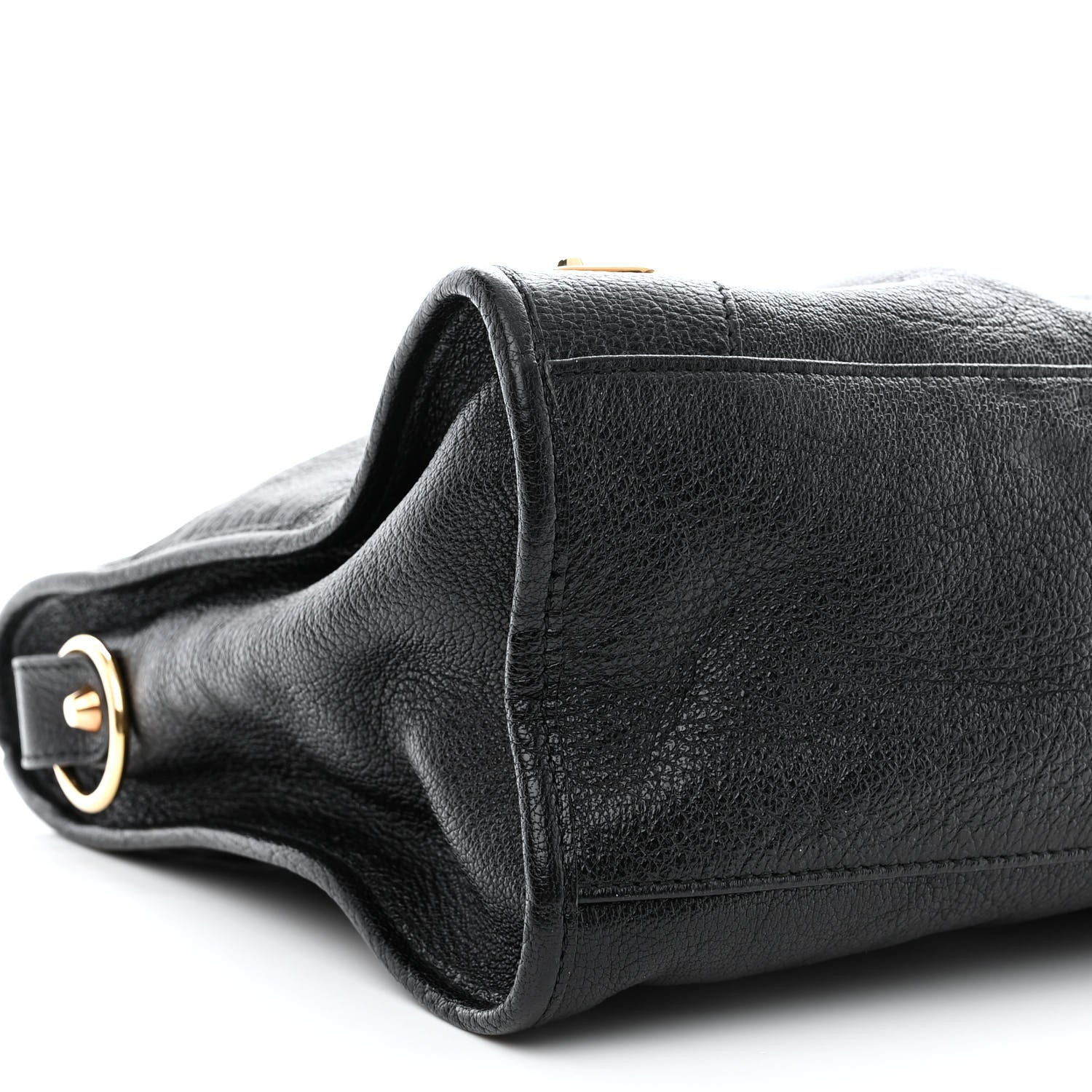Balenciaga Chevre Gold Metallic Edge Hardware City Black 9 of 10