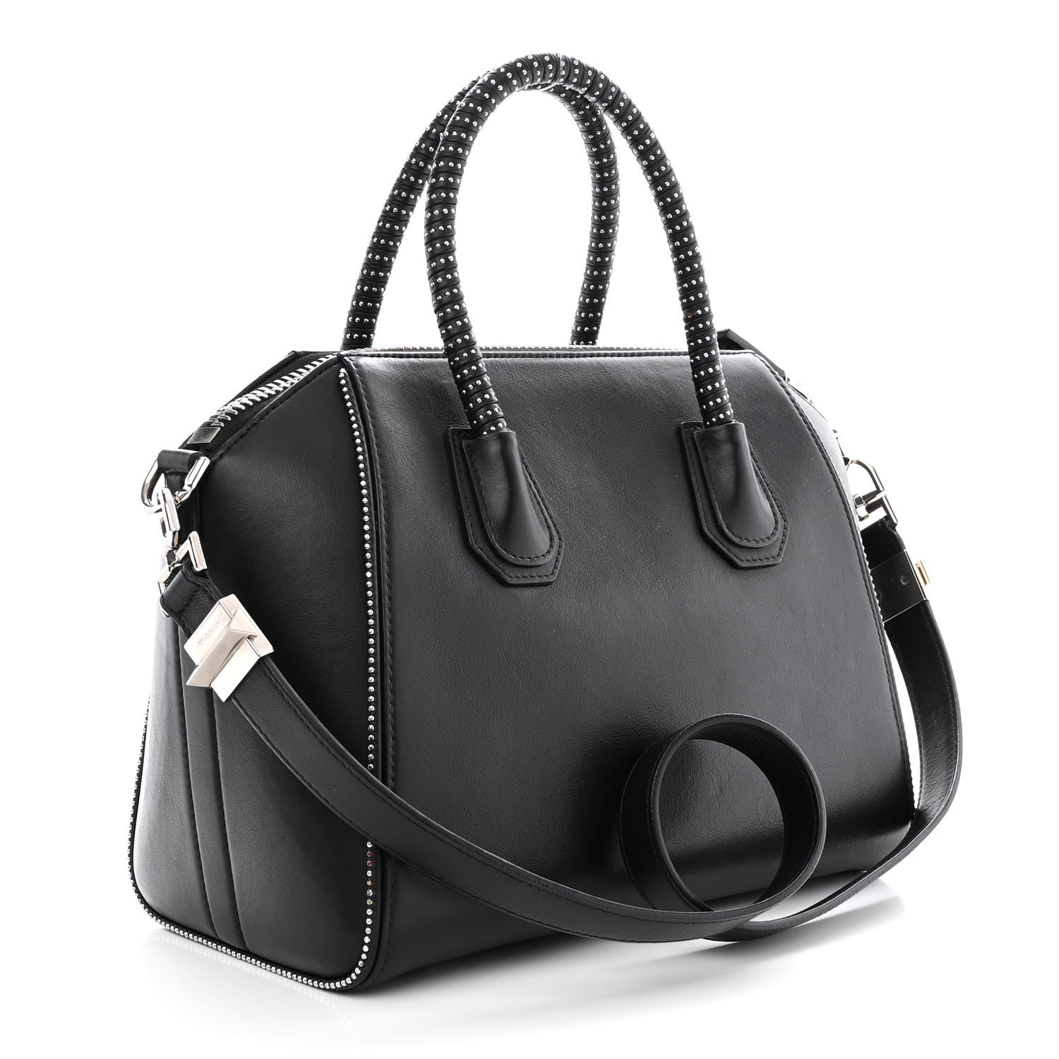 Givenchy Shiny Lord Calfskin Studded Small Antigona Black 3 of 11