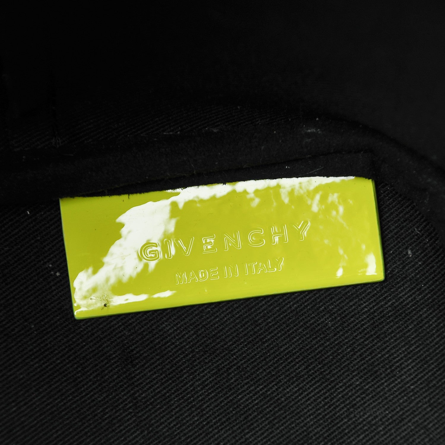 Givenchy Calfskin Small Antigona Tote Black Neon Yellow 6 of 7