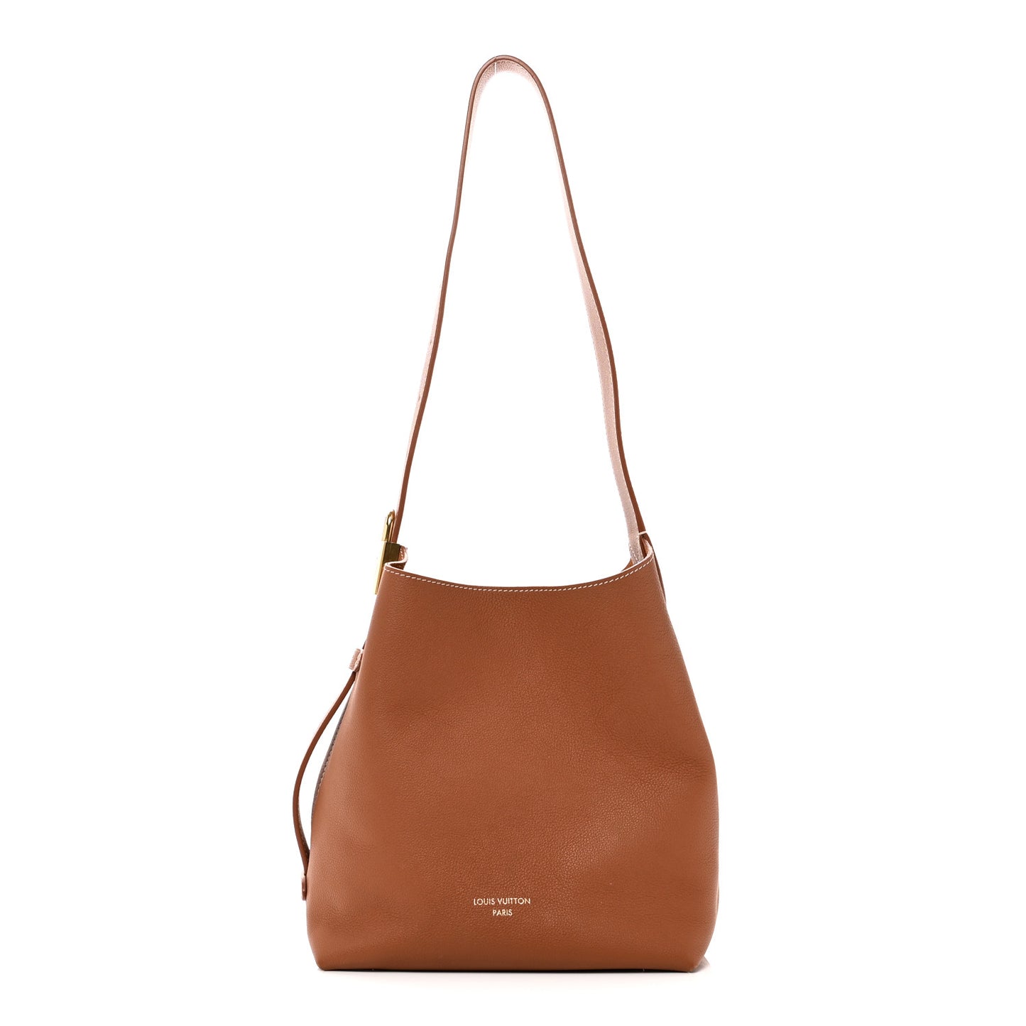 Grained Calfskin Low Key Hobo PM Cognac