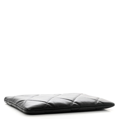 Chanel Goatskin Quilted Chanel 19 Pouch Black 4 of 9