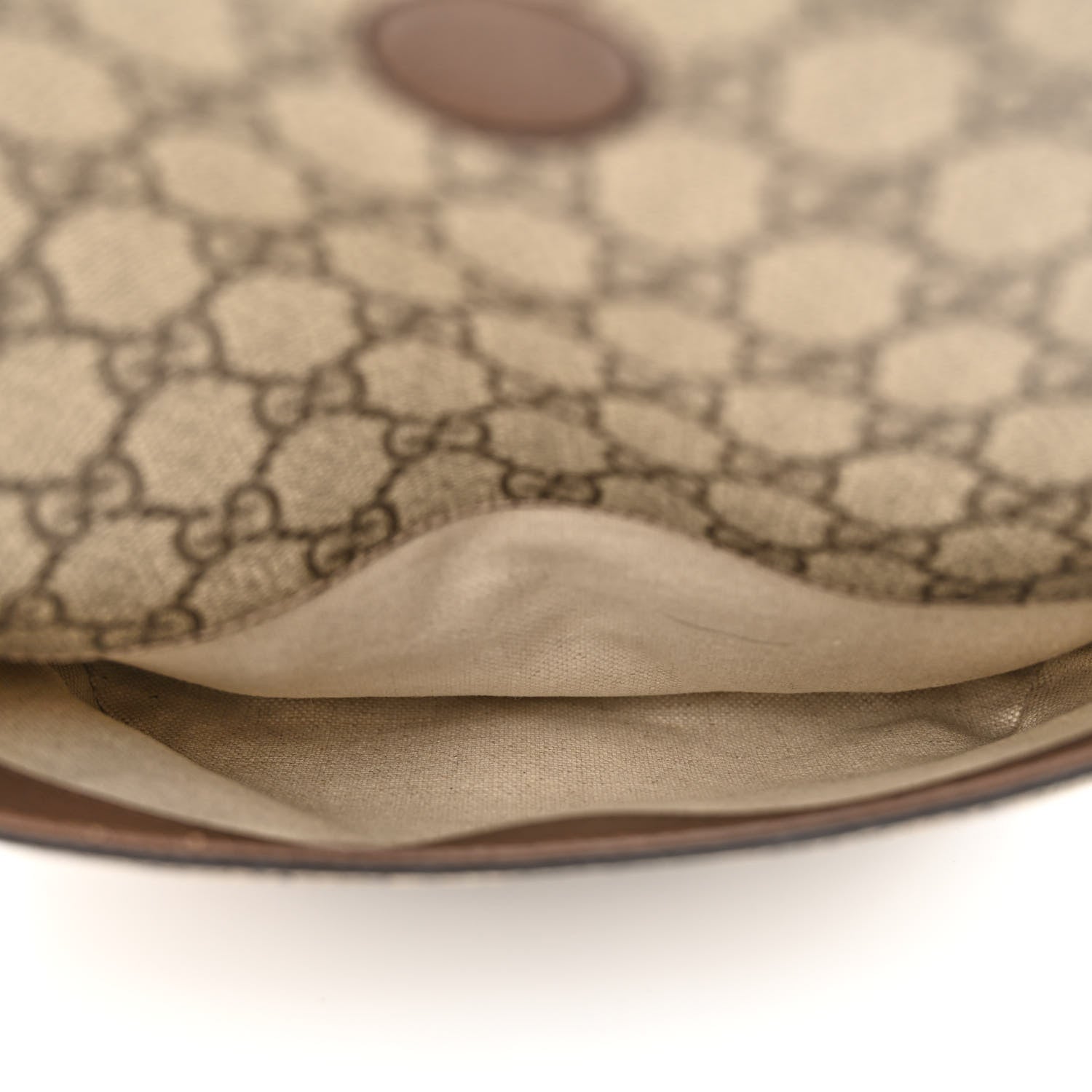 Gucci GG Supreme Monogram Web Small Neo Vintage Double Flap Messenger Bag Beige New Acero 5 of 12