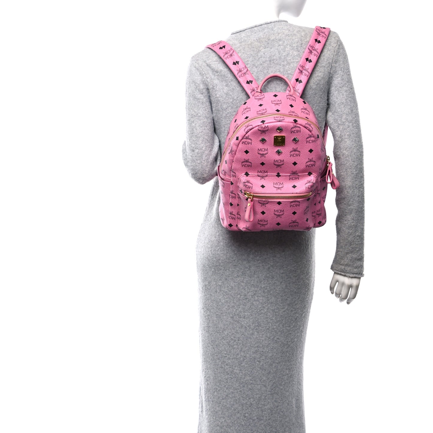 Visetos Small Sprinkle Stud Stark Backpack Pink