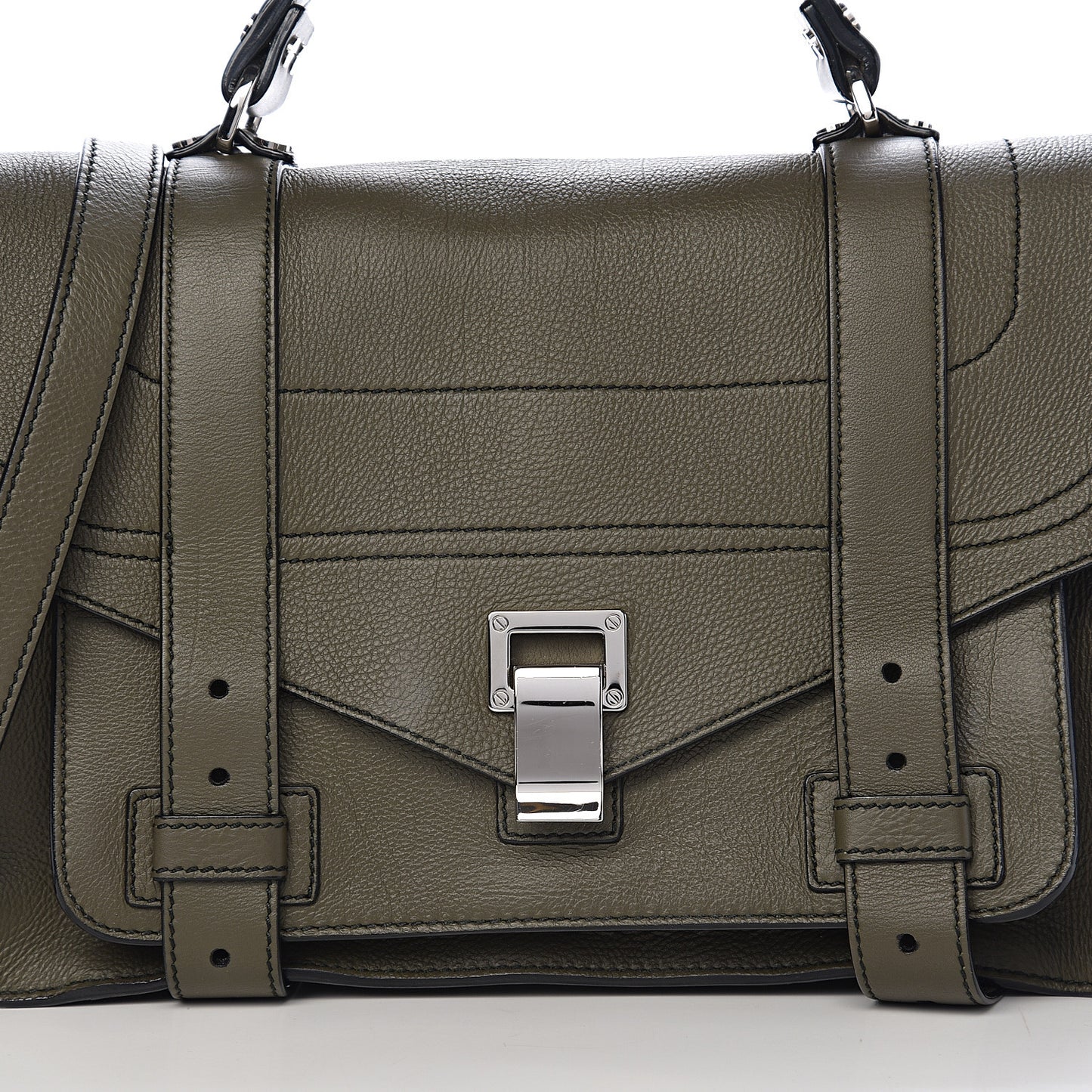 Grained Calfskin Medium PS1 Plus Satchel Cypress