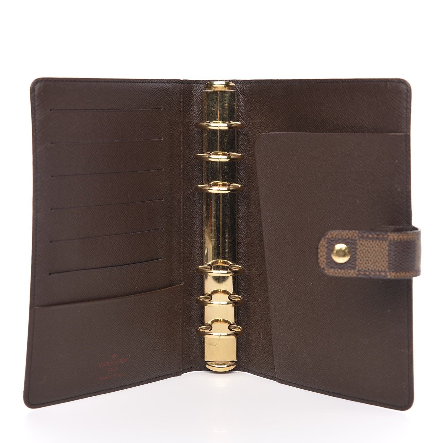 Louis Vuitton Damier Ebene Medium Ring Agenda Cover 5 of 7