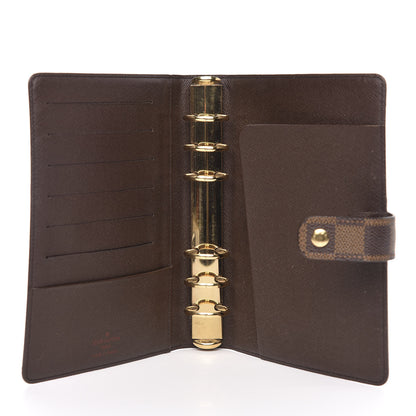 Louis Vuitton Damier Ebene Medium Ring Agenda Cover 5 of 7