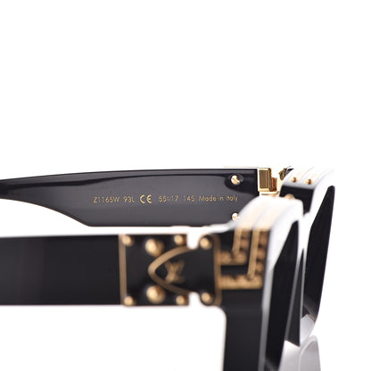 Louis Vuitton Acetate 1.1 Millionaires Sunglasses Z1165W Black 7 of 8