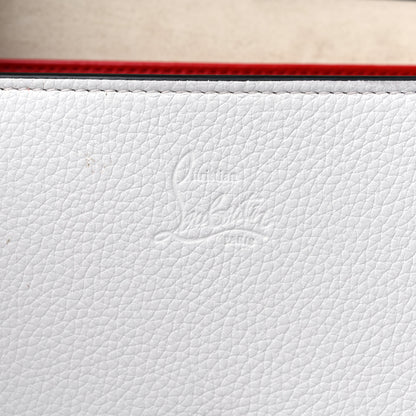 Christian Louboutin Grained Calfskin Spikes Loubinthesky Paloma Wallet On Chain White 6 of 11