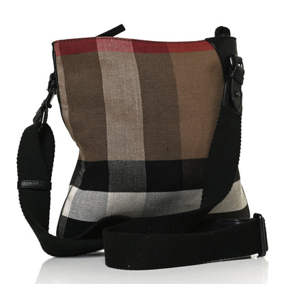 Burberry Canvas Mega Check Ainsley Crossbody Black 3 of 10