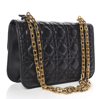 Christian Dior Lambskin Cannage Large Dioraddict Flap Bag Black 4 of 10
