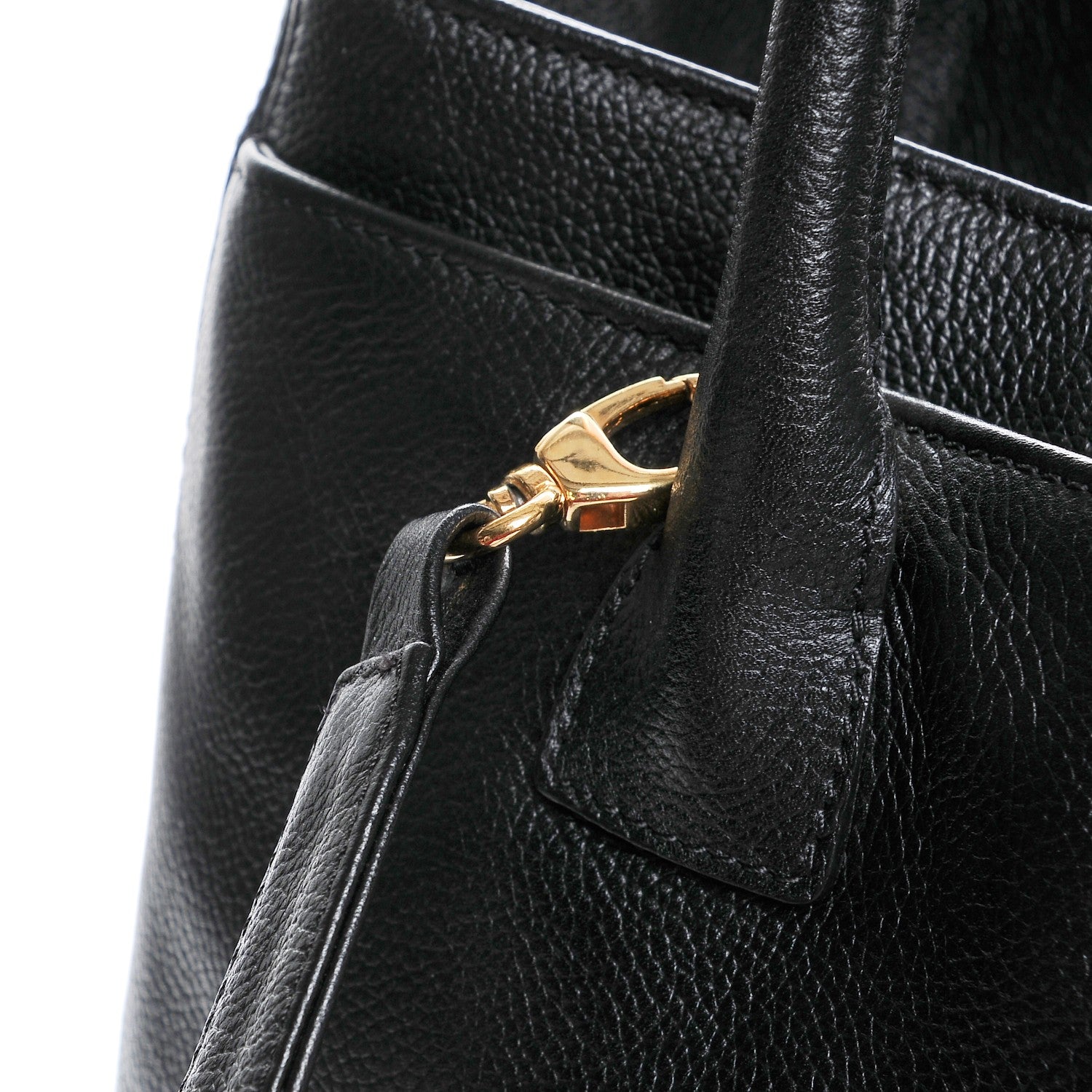 Chanel Calfskin Cerf Executive Shopper Tote Black 9 of 11