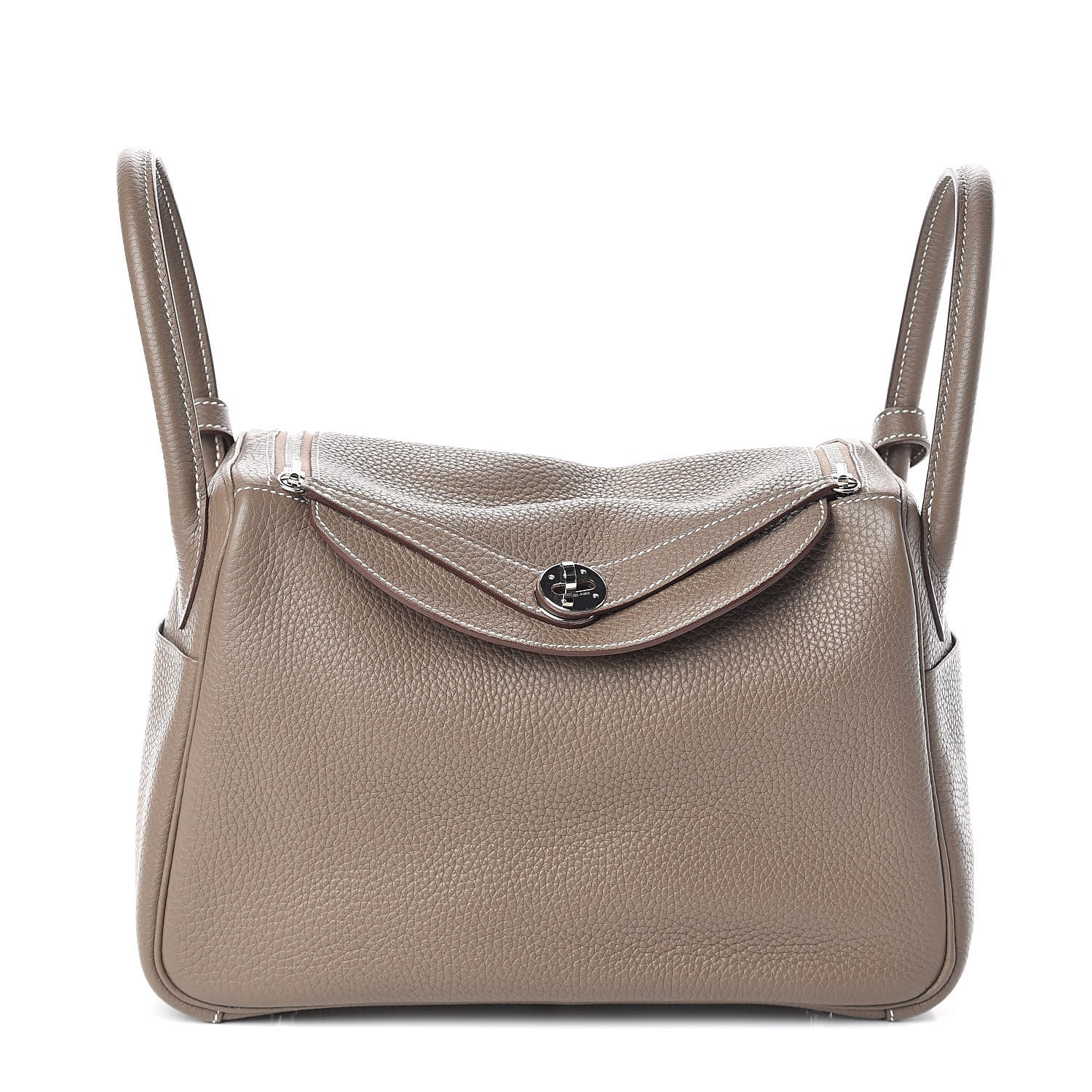 Hermes Taurillon Clemence Lindy 30 Etoupe 1 of 10
