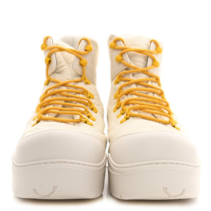 Bottega Veneta Technical Fabric Rubber Puddle Bomber Boots 39 String Egg Yolk 2 of 8