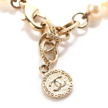 Chanel Pearl CC 100th Anniversary Necklace Light Gold 7 of 7