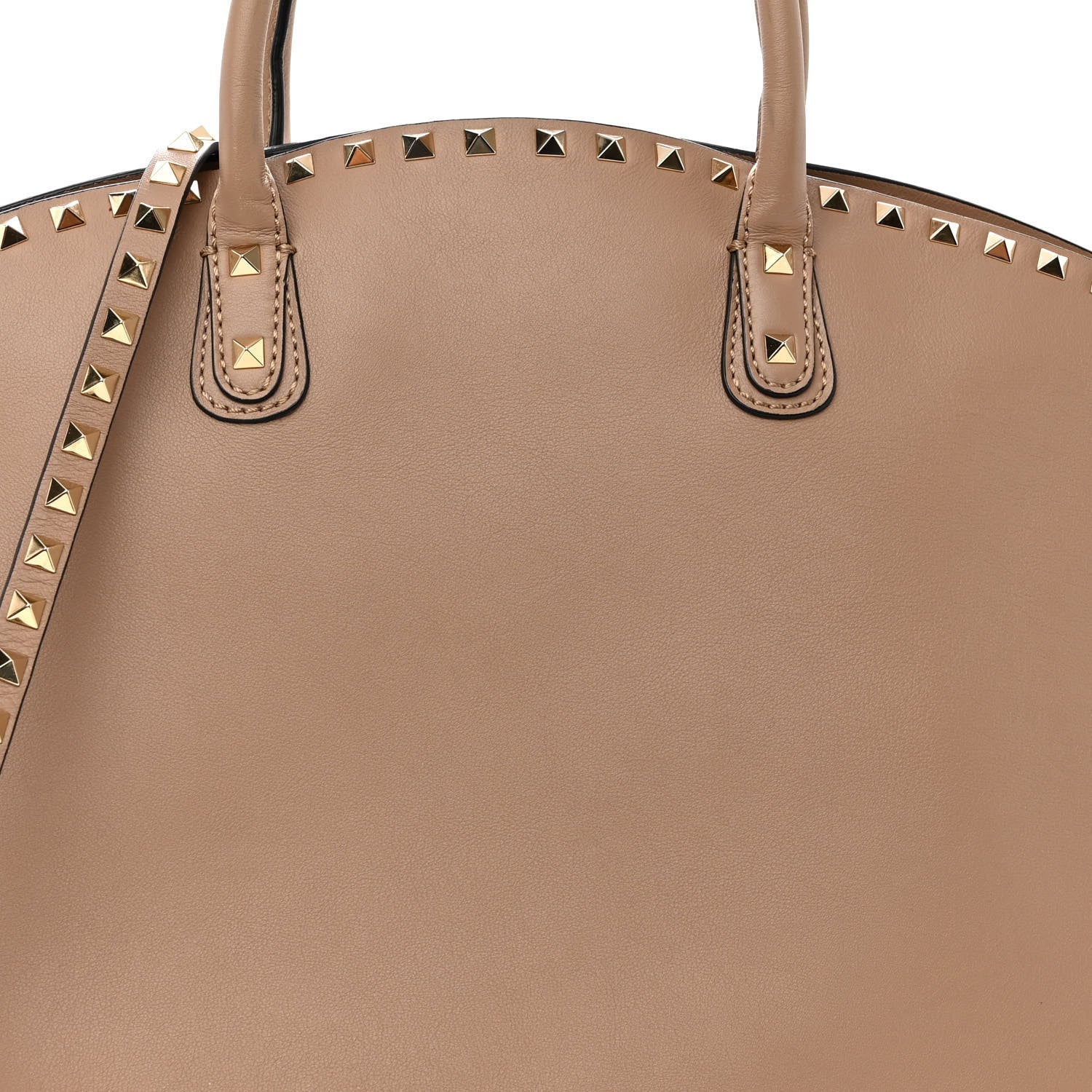 Valentino Garavani Vitello Rockstud Dome Shopper Alpaca 5 of 12