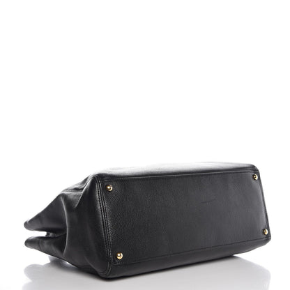 Chanel Calfskin Cerf Executive Shopper Tote Black 5 of 10