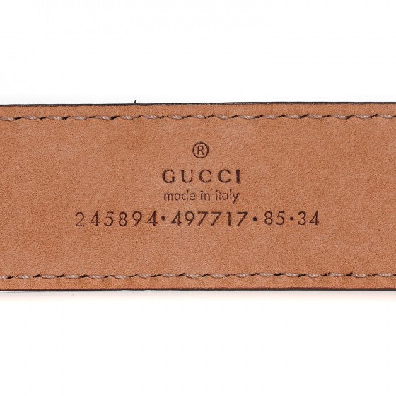 Gucci Python Sculpted GG Belt 85 34 Brown 5 of 14