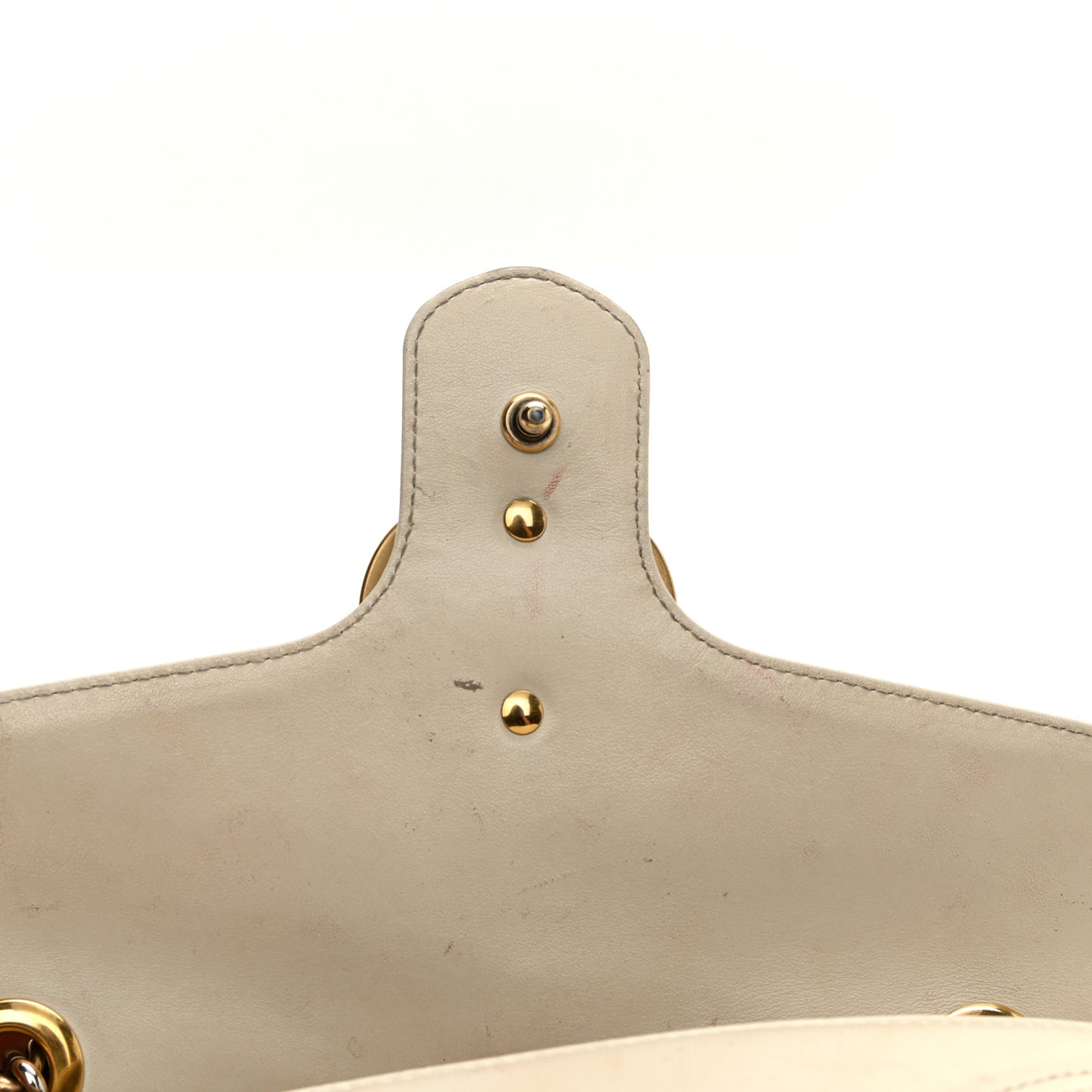 Calfskin Matelasse Small GG Marmont Shoulder Bag White