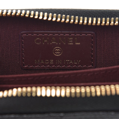 Chanel Caviar Quilted Zip Coin Purse Black 6 of 7