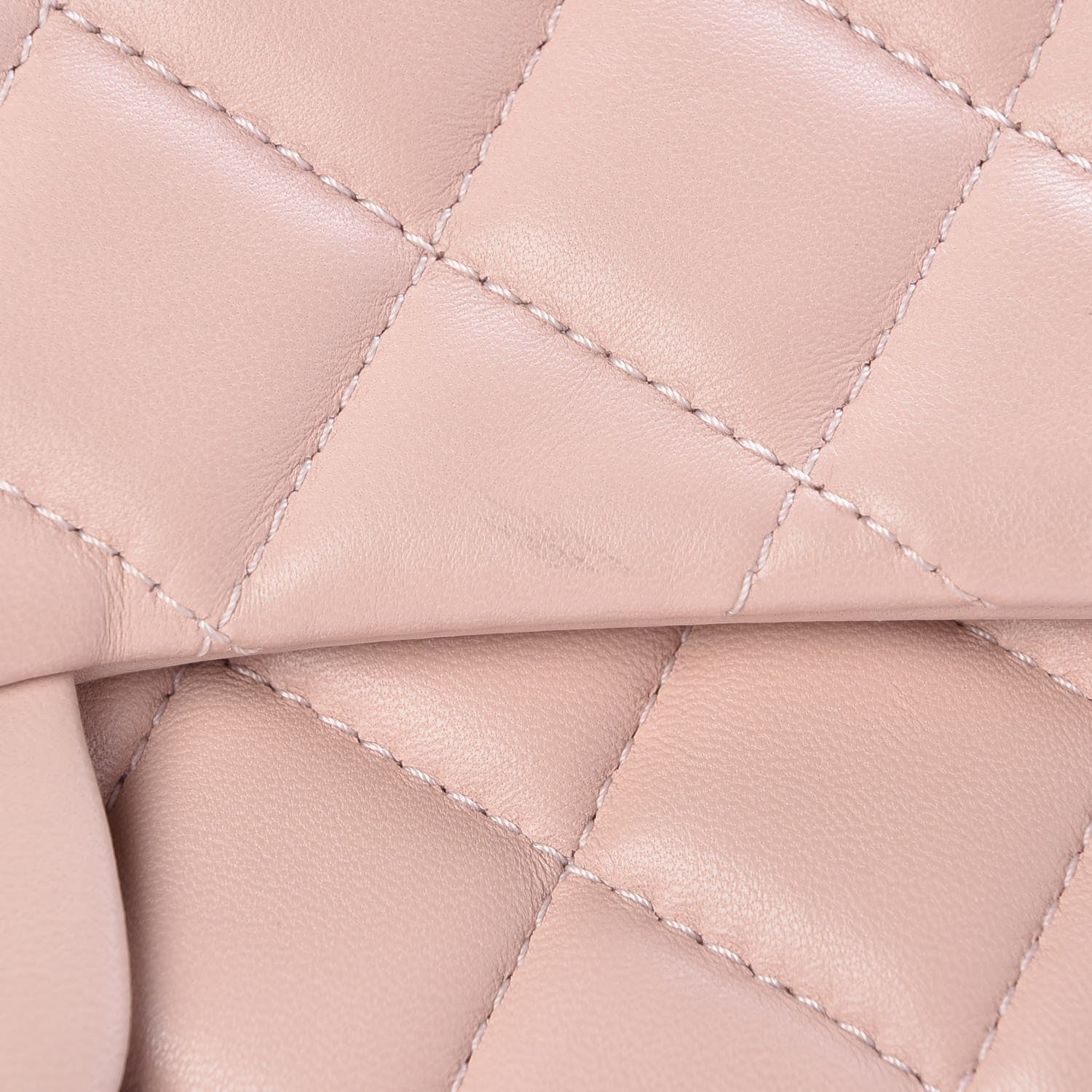 Chanel Lambskin Quilted Medium 3 Flap Light Pink 11 of 13