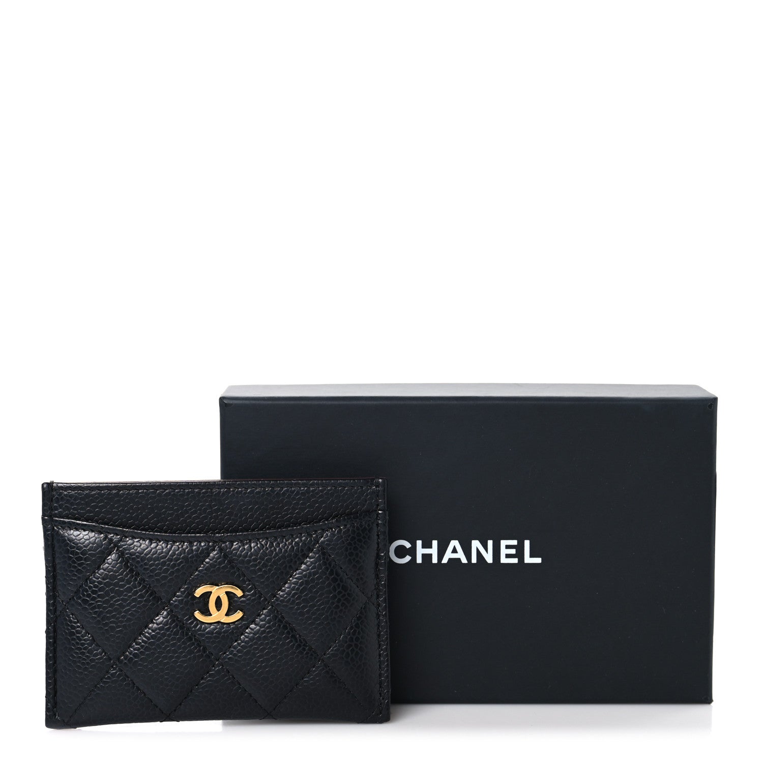 Chanel Caviar Quilted Card Holder Black 9 of 9