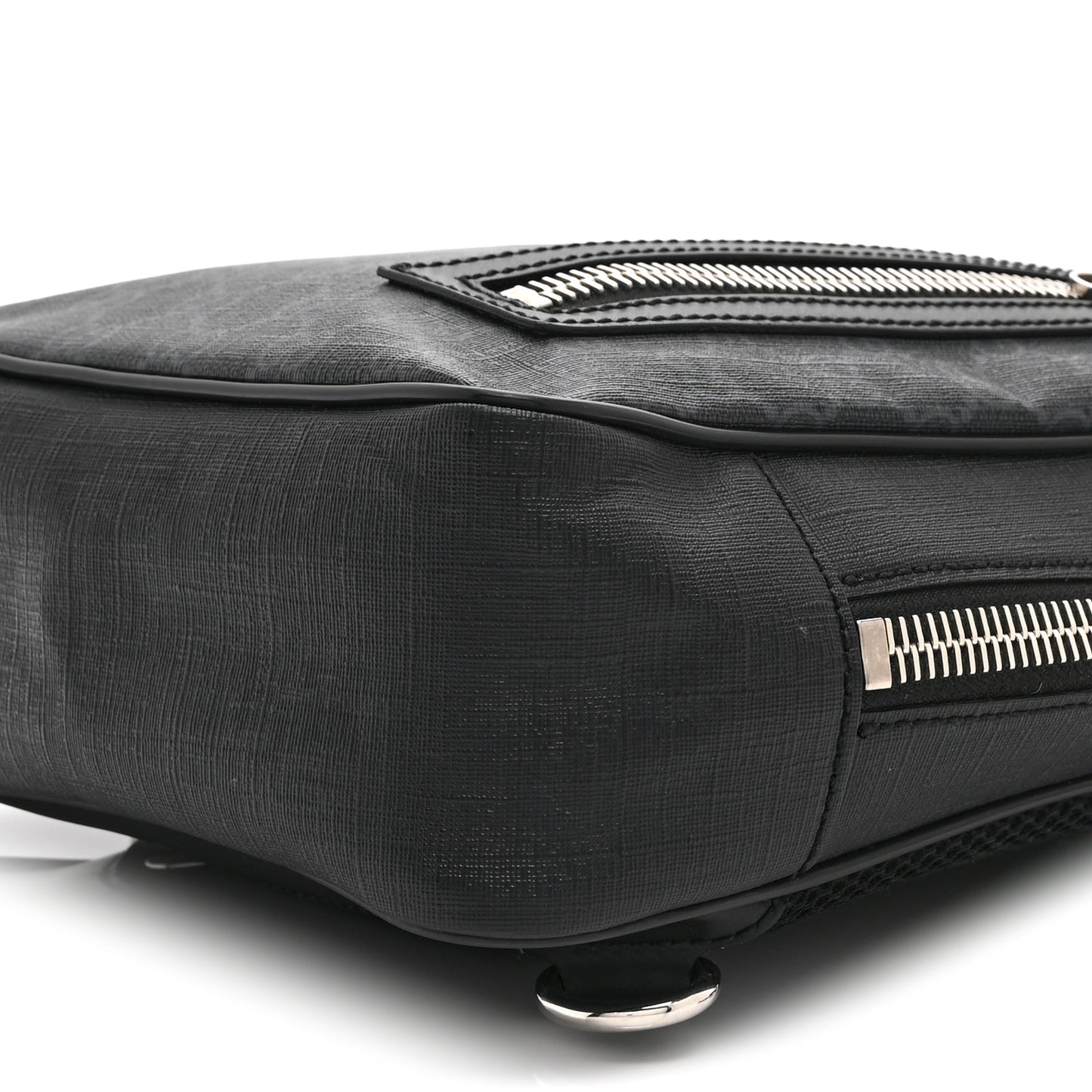 GG Supreme Monogram Web Belt Bag Black Grey