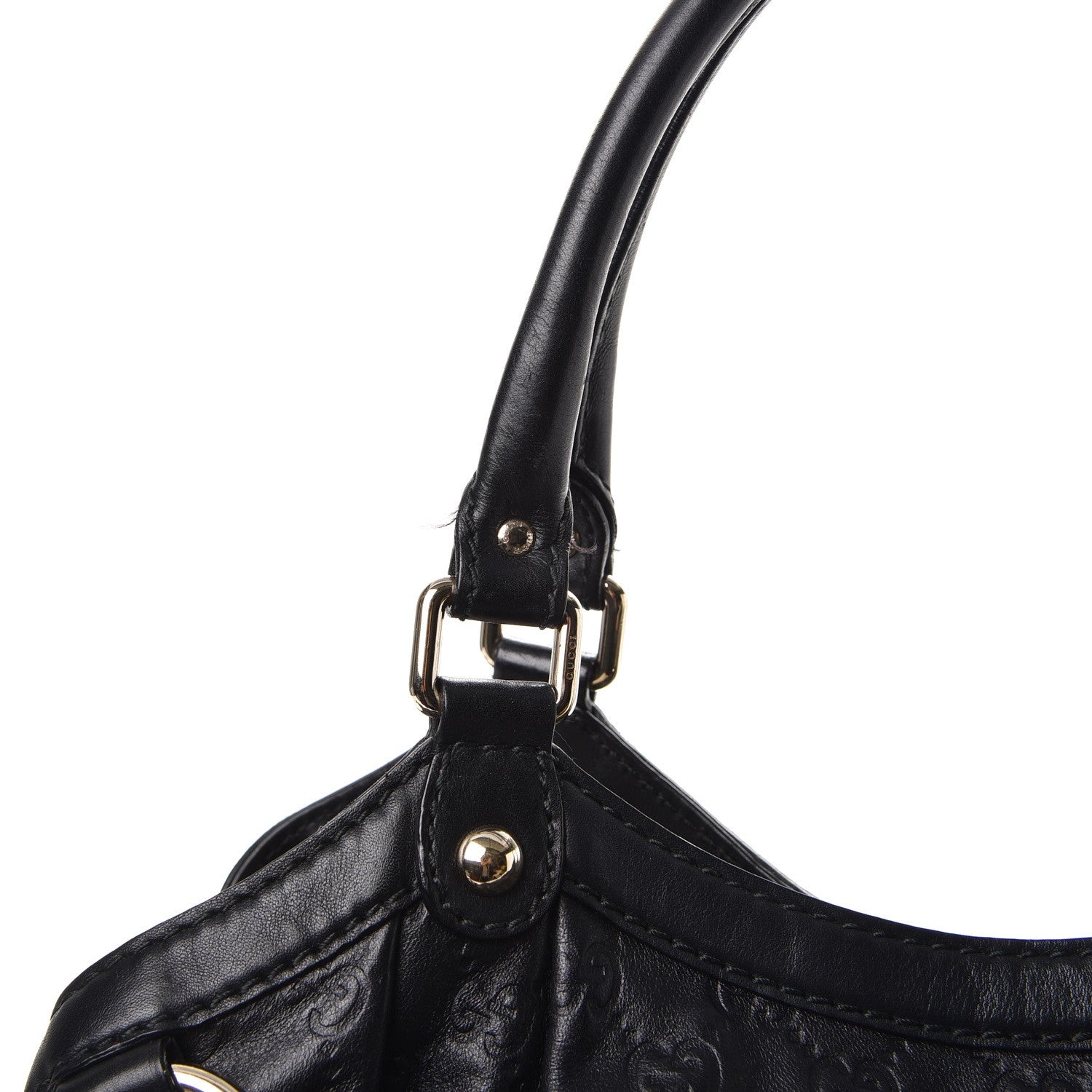Gucci Guccissima Large Sukey Tote Black 8 of 13