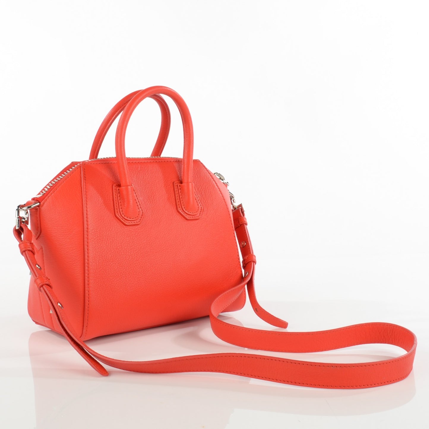Sugar Goatskin Mini Antigona Burnt Orange