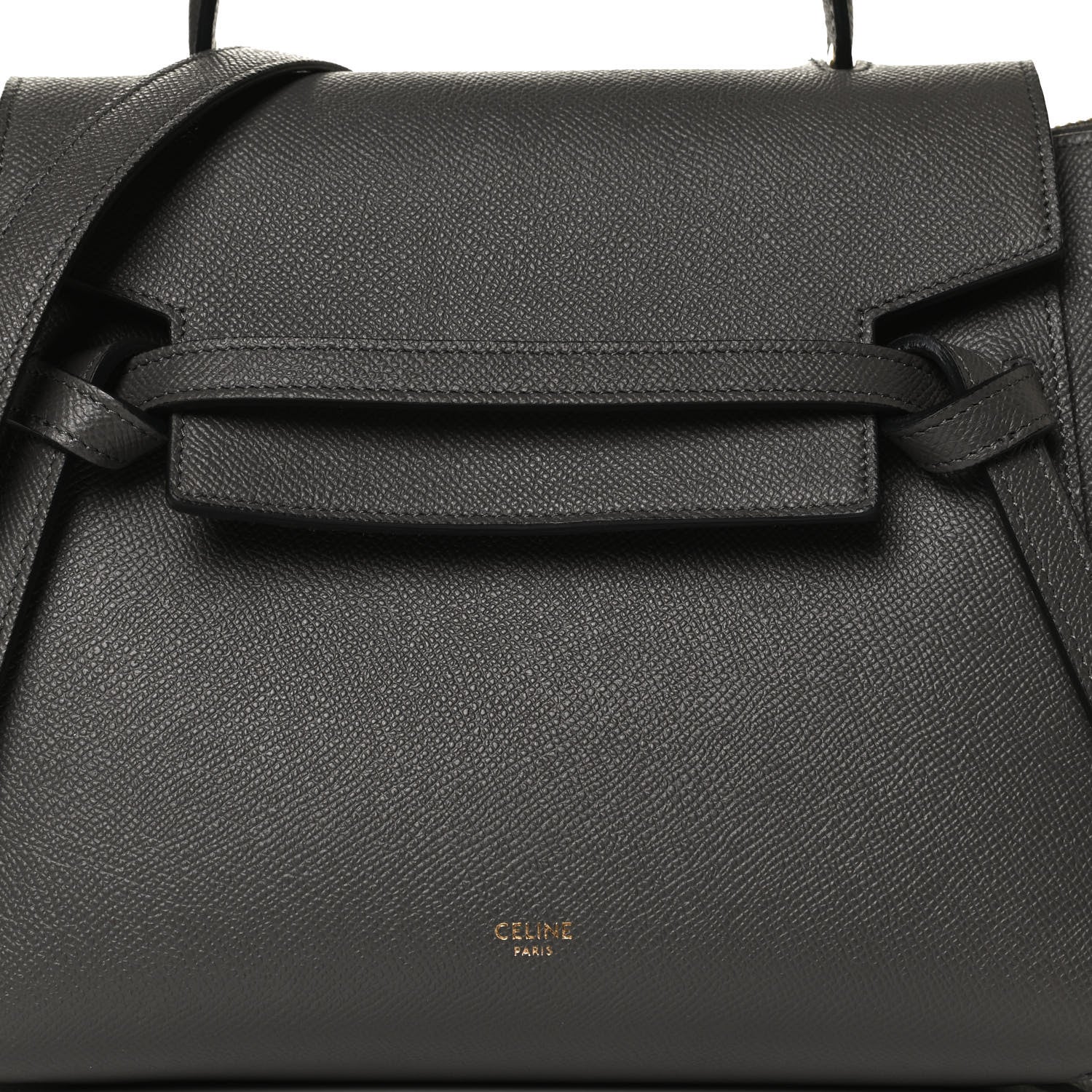 Celine Grained Calfskin Micro Belt Bag Grey 9 of 15