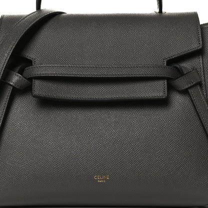 Celine Grained Calfskin Micro Belt Bag Grey 9 of 15