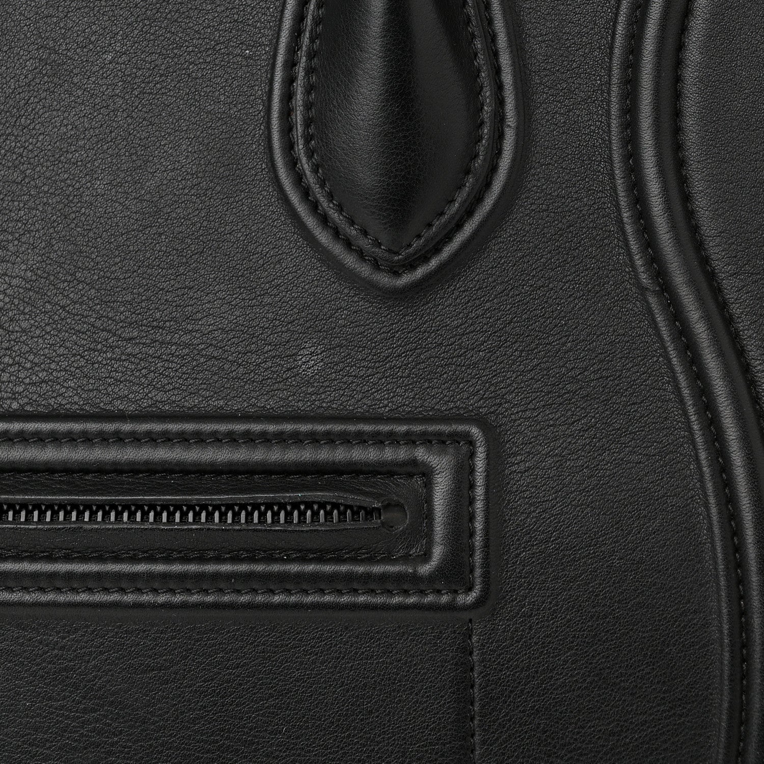 Celine Grained Calfskin Medium Phantom Luggage Black 11 of 14