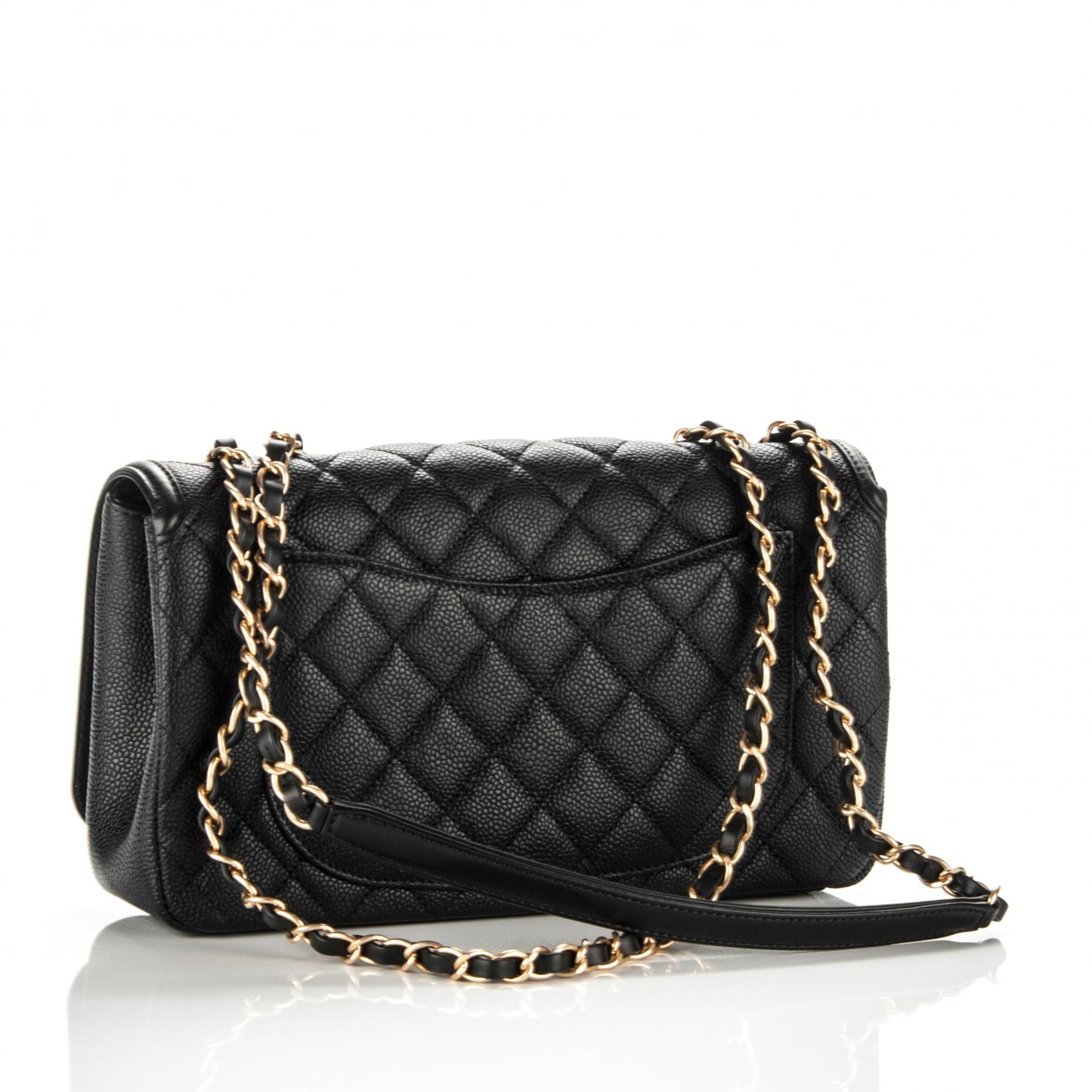 Caviar Quilted Medium CC Filigree Flap Black