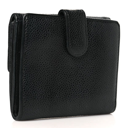Chanel Caviar Timeless CC Compact Flap Wallet Black 3 of 7
