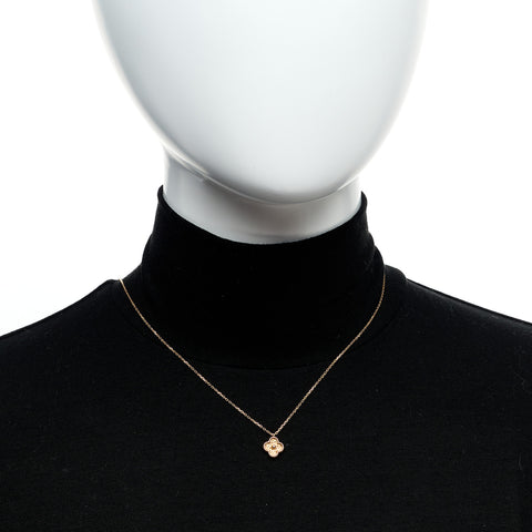 18K Rose Gold Sweet Alhambra Pendant Necklace