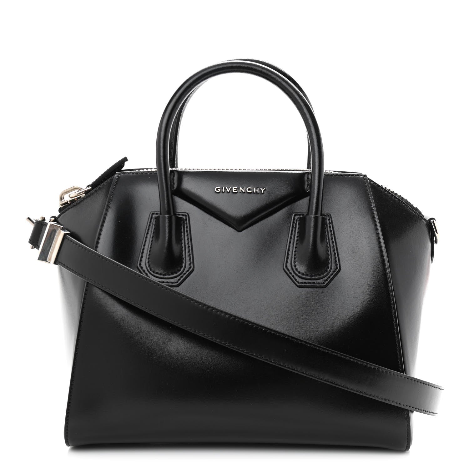 Givenchy Shiny Lord Calfskin Small Antigona Black 1 of 12