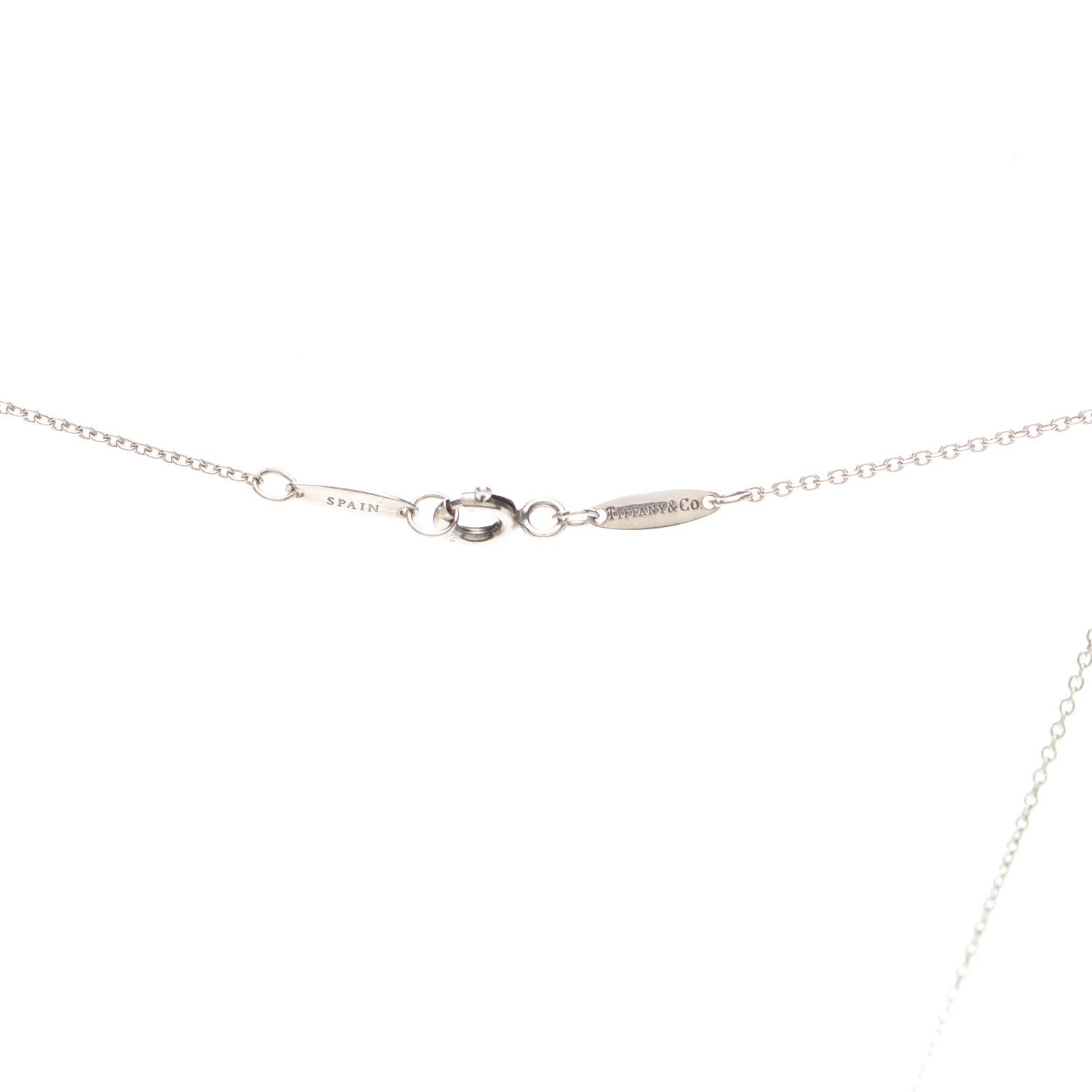 Tiffany Sterling Silver 12mm Elsa Peretti Cross Pendant Necklace 4 of 6