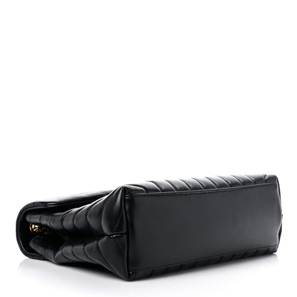 Saint Laurent Calfskin Y Quilted Monogram Medium Loulou Chain Satchel Black 3 of 18