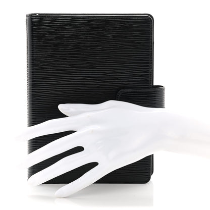 Louis Vuitton Epi Medium Ring Agenda Black 2 of 8