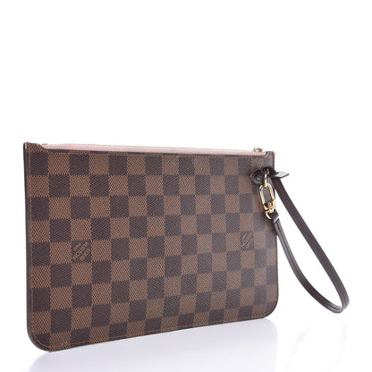 Louis Vuitton Damier Ebene Neverfull MM GM Pochette Rose Ballerine 3 of 10