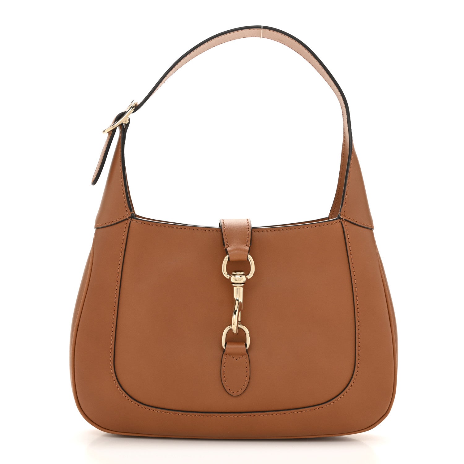 Gucci Tritone Calfskin Small Jackie 1961 Hobo Harness Brown 1 of 11