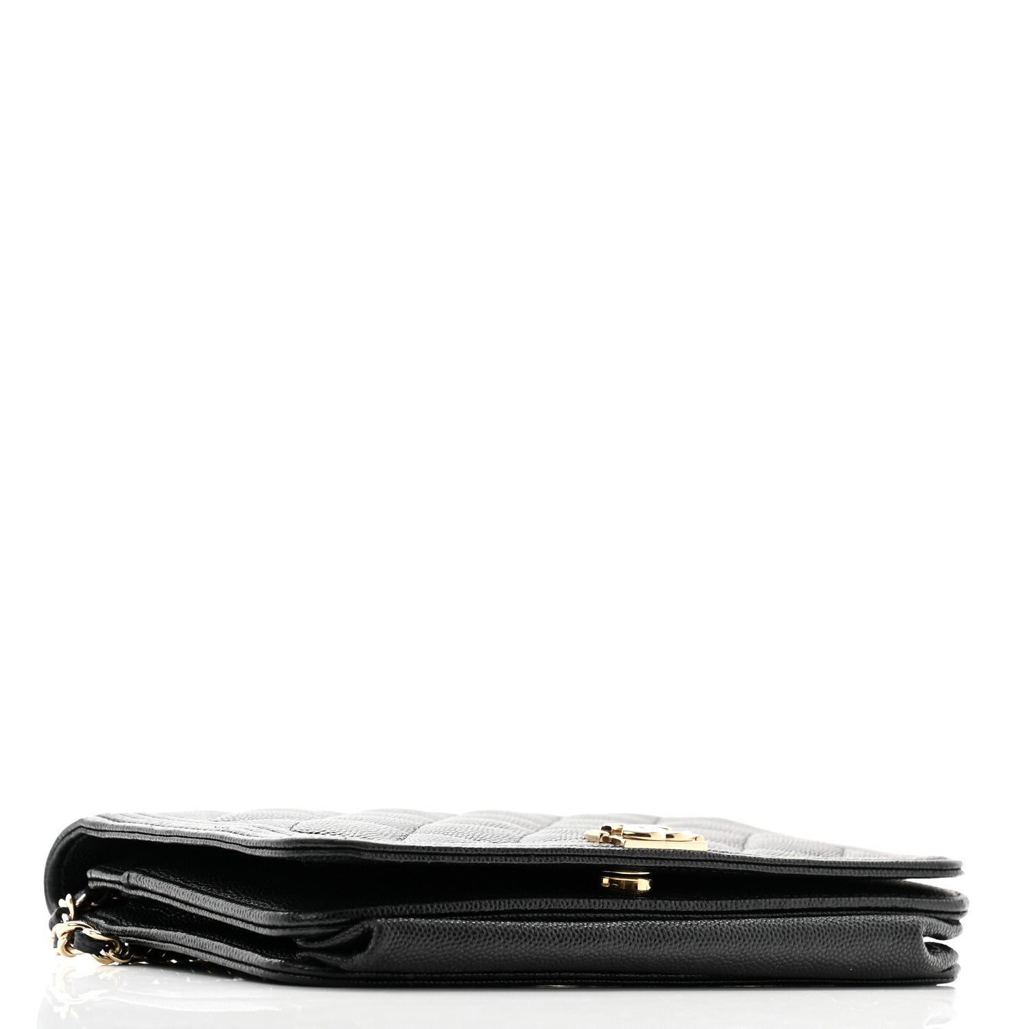 Chanel Caviar Quilted Boy Wallet On Chain WOC Black 4 of 12