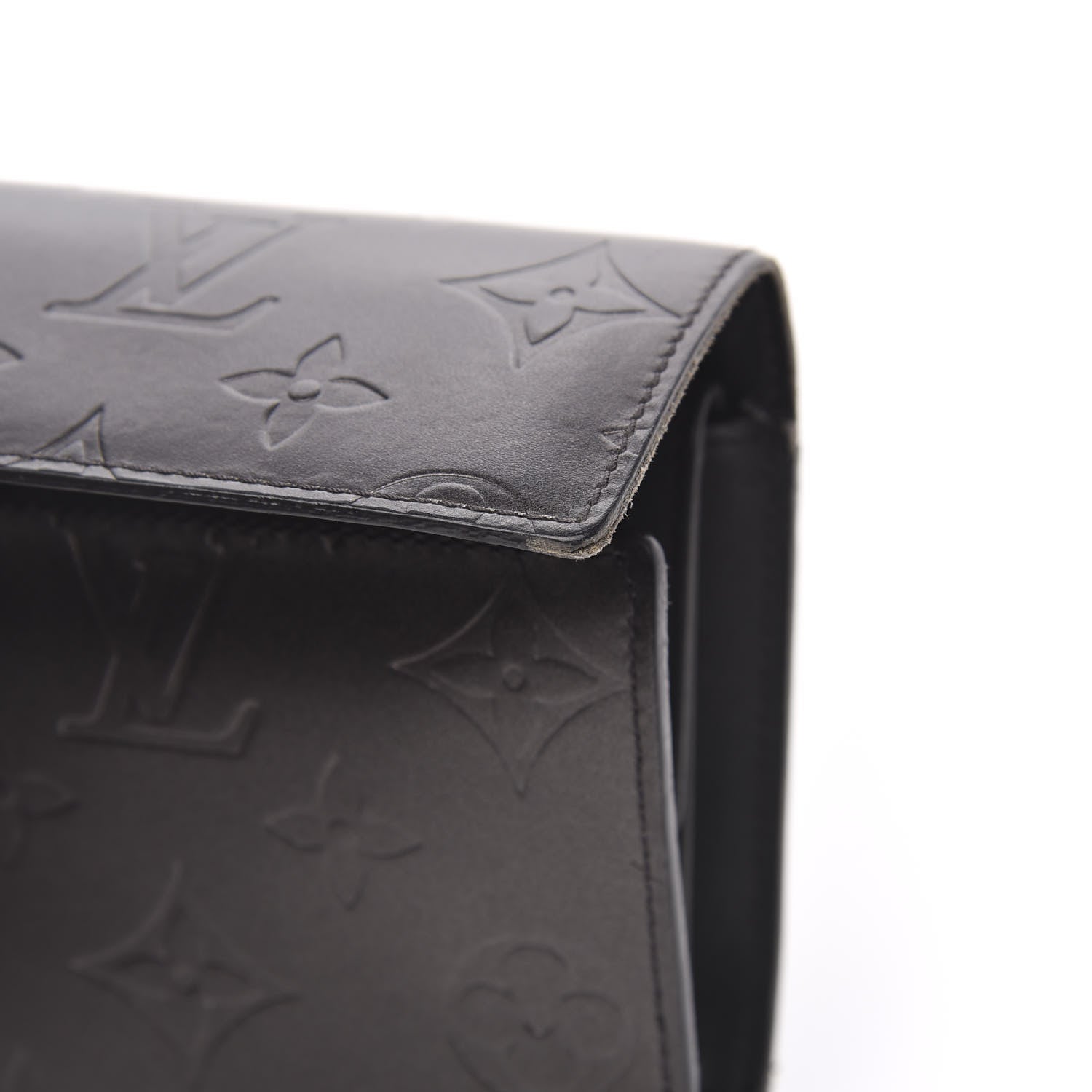 Louis Vuitton Mat Monogram Porte Tresor International Black 9 of 12