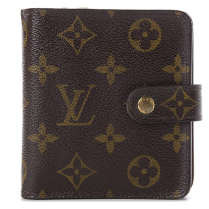Louis Vuitton Monogram Compact Zippe Zipped Wallet 1 of 12