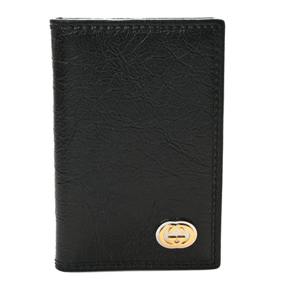 Gucci Vintage Calfskin Morpheus Card Holder Black 1 of 7