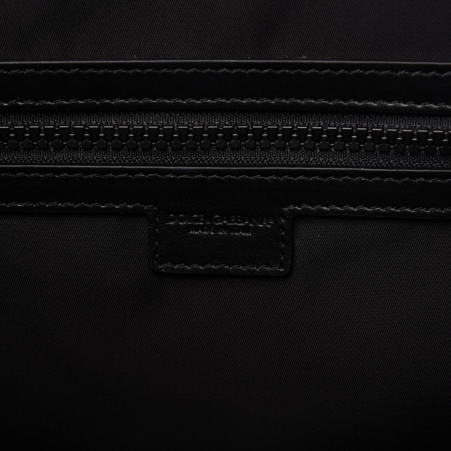 DOLCE &GABBANA Nylon Logo Backpack Black