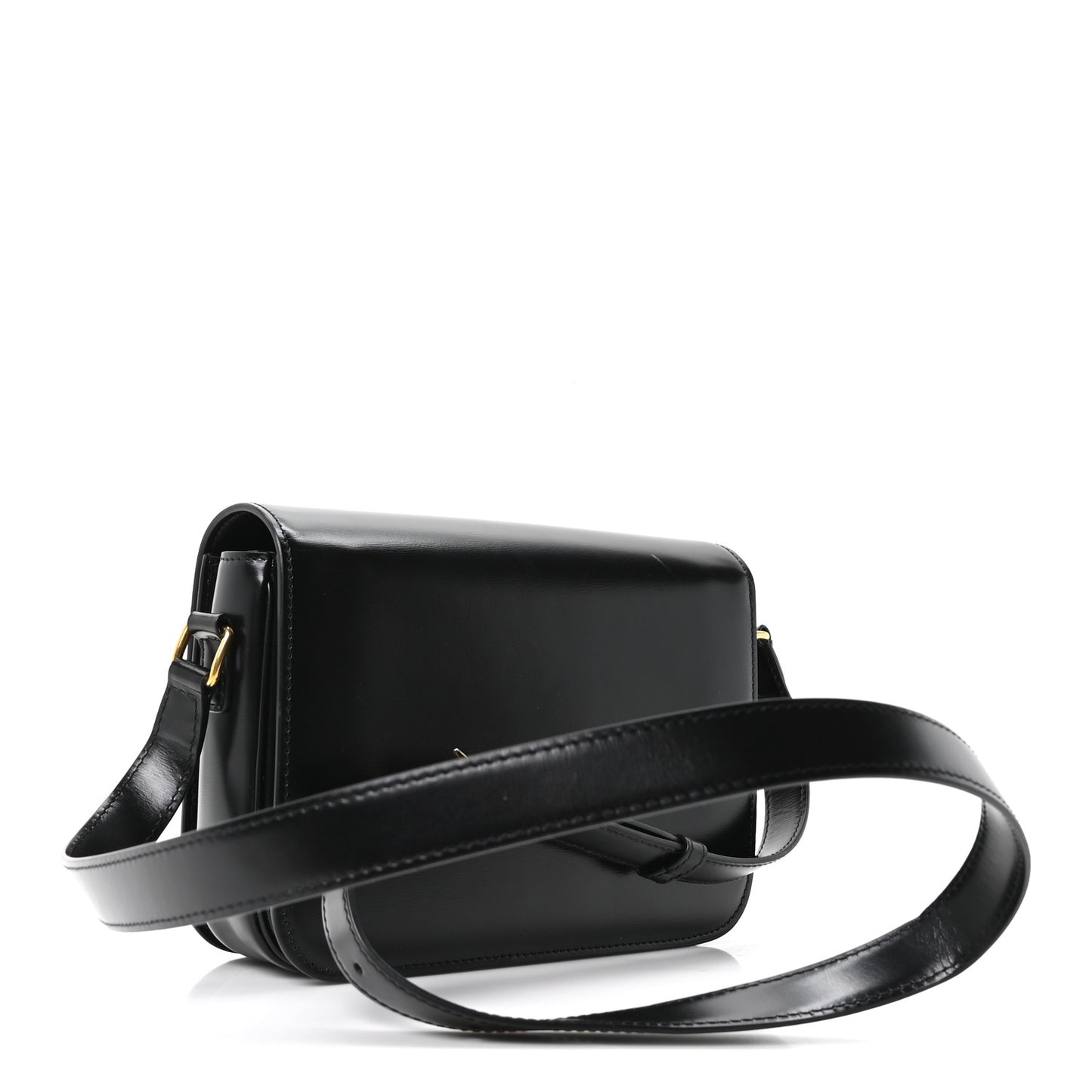 Shiny Calfskin Medium Triomphe Black